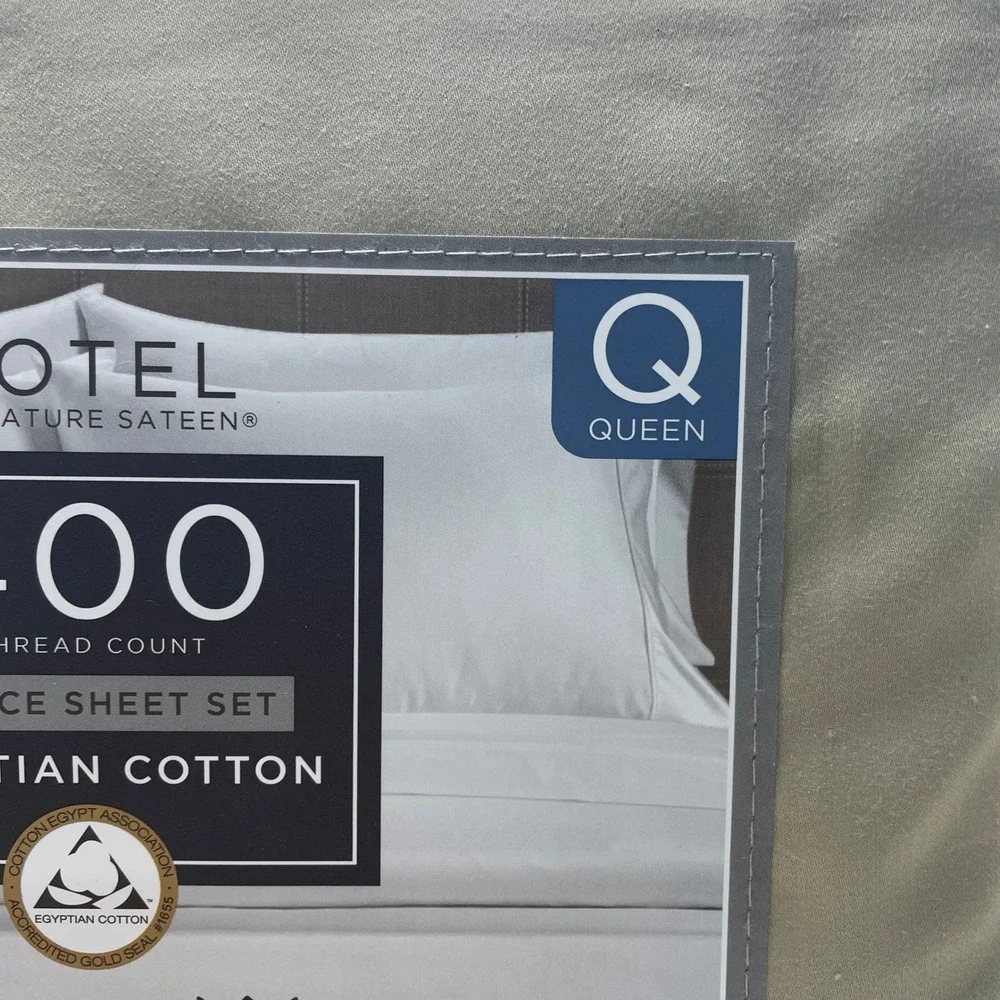 Hotel Signature Sateen 6 Piece Sheet Set Q Tan NEW 400TC Egyptian Cotton